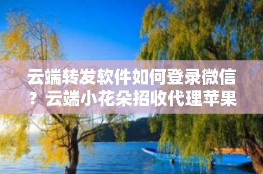 云端转发软件如何登录微信？云端小花朵招收代理苹果微信分身摇钱树兑换授权