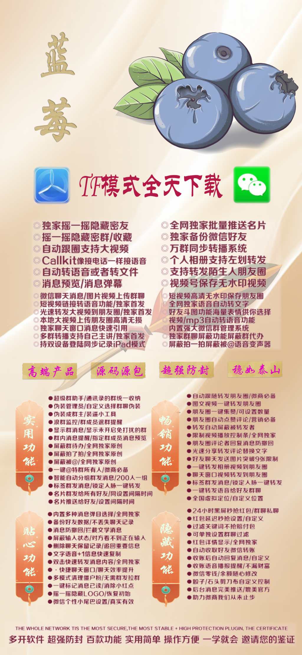 苹果蓝莓官网授权码微信多开_徐福记多开分身推推码商场_